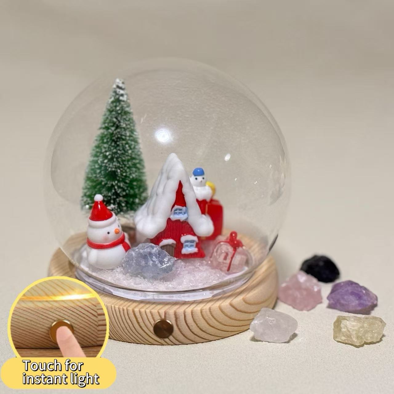 Personalized Custom Crystal Ball (Include Ornaments） - Soul stone studio