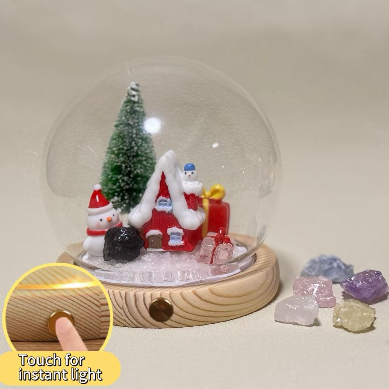 Personalized Custom Crystal Ball (Include Ornaments） - Soul stone studio
