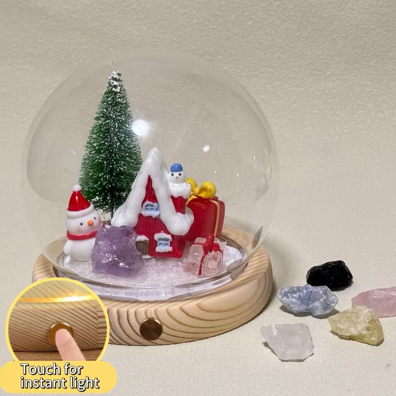 Personalized Custom Crystal Ball (Include Ornaments） - Soul stone studio