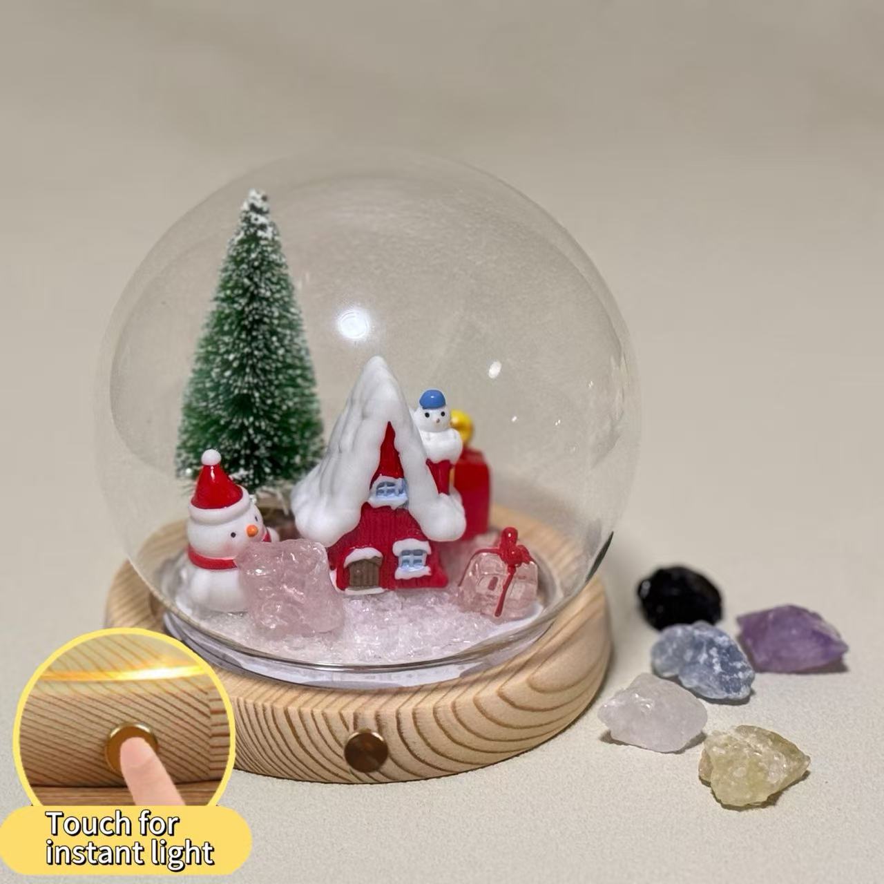 Personalized Custom Crystal Ball (Include Ornaments） - Soul stone studio
