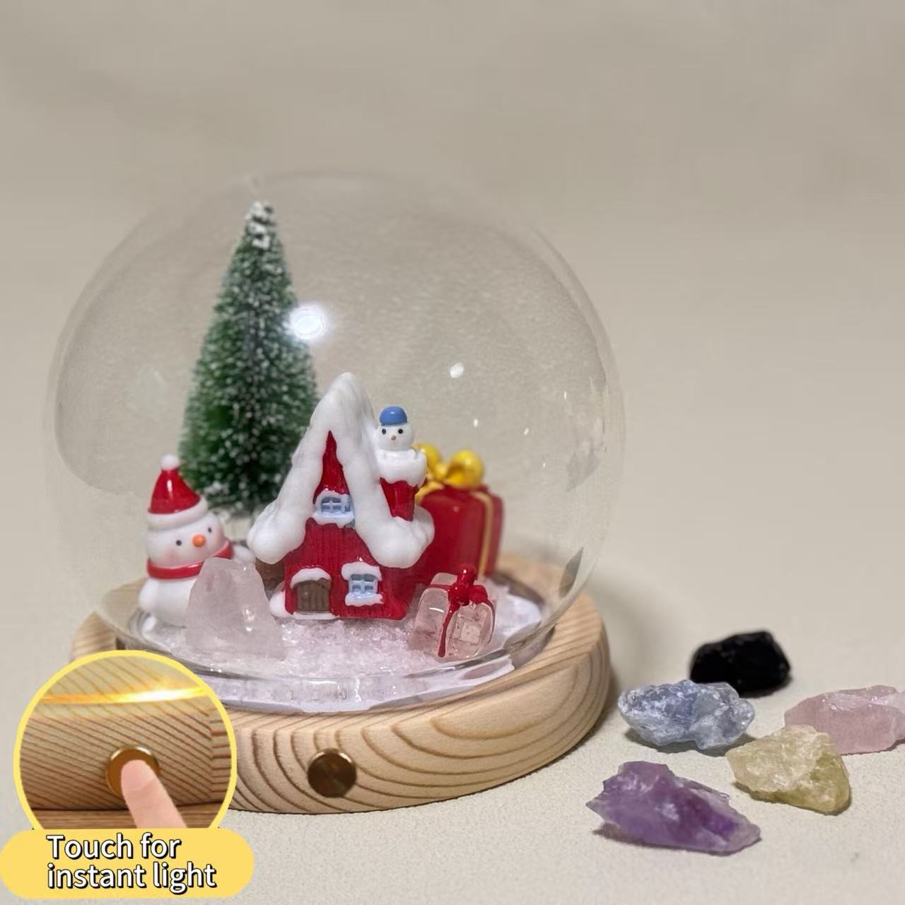 Personalized Custom Crystal Ball (Include Ornaments） - Soul stone studio