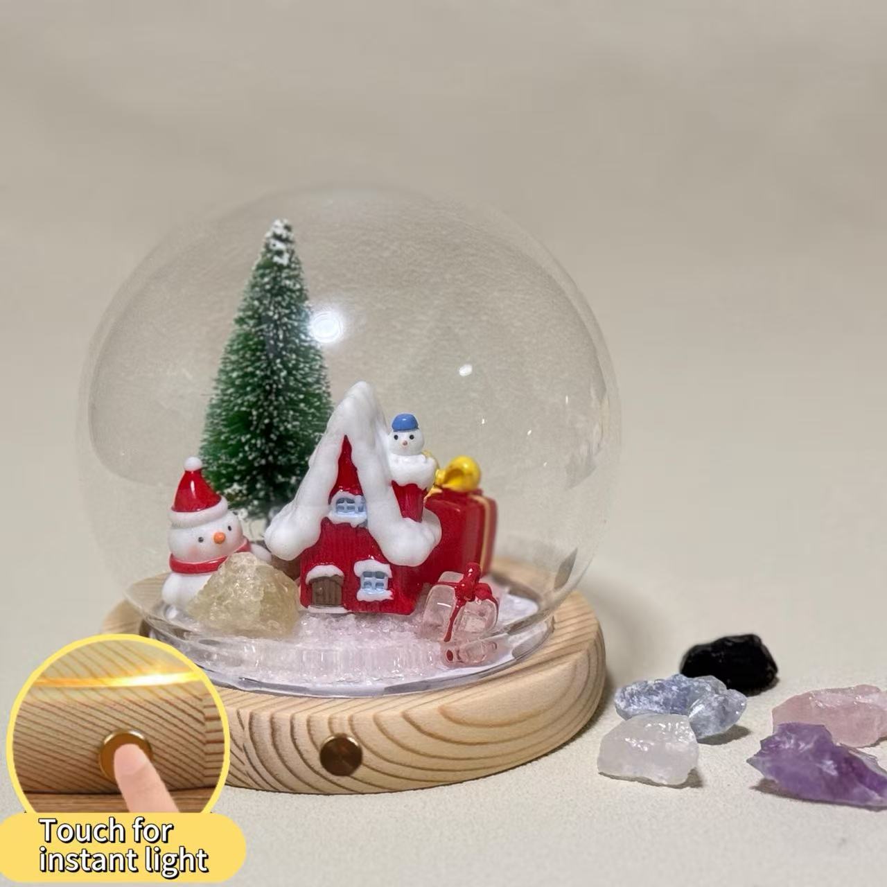 Personalized Custom Crystal Ball (Include Ornaments） - Soul stone studio